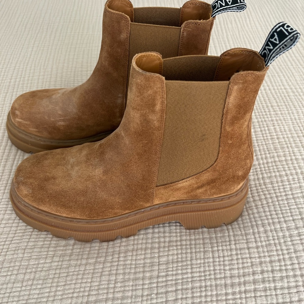 Voile Blanche Tan Suede Boots